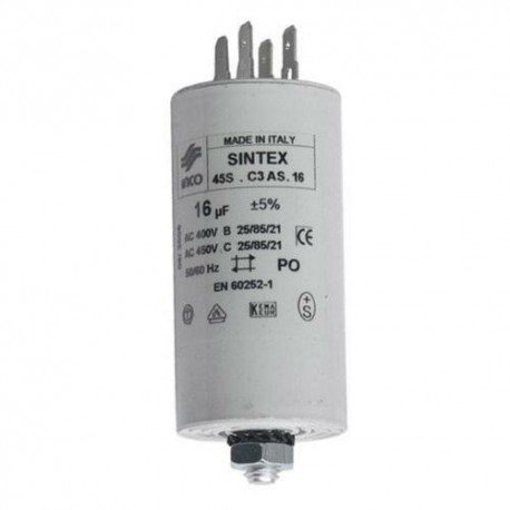 Condensator 16 uF 400/450 nepolarizat electrolitic